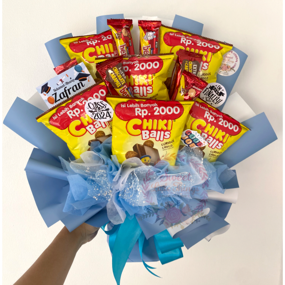 

Buket Snack cocok unutuk acara wisuda/birthday/graduation