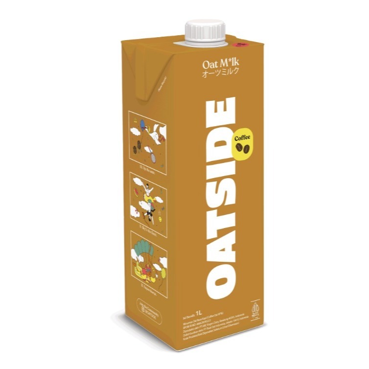 

Oatside COFFEE Blend Milk 1liter - Susu Kopi Oat Gandum - Grab Gosend Only!!