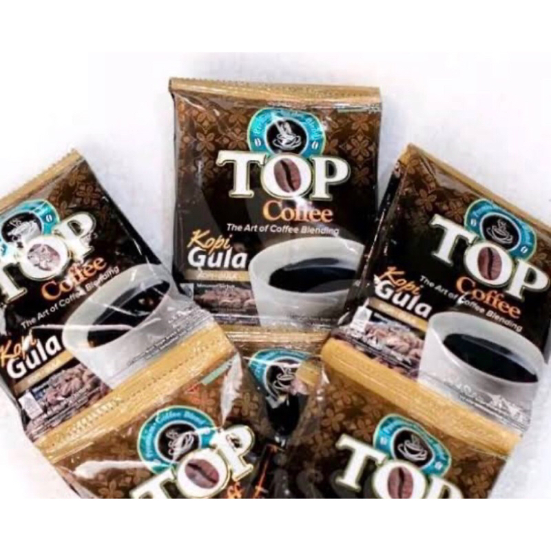 

top coffee sachet kopi+ gula 1renteng isi 12pcs x 30gram…