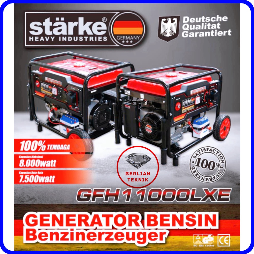 Gasoline Generator Mesin Genset Bensin Starke GFH 11000 LXE / 8000 Watt