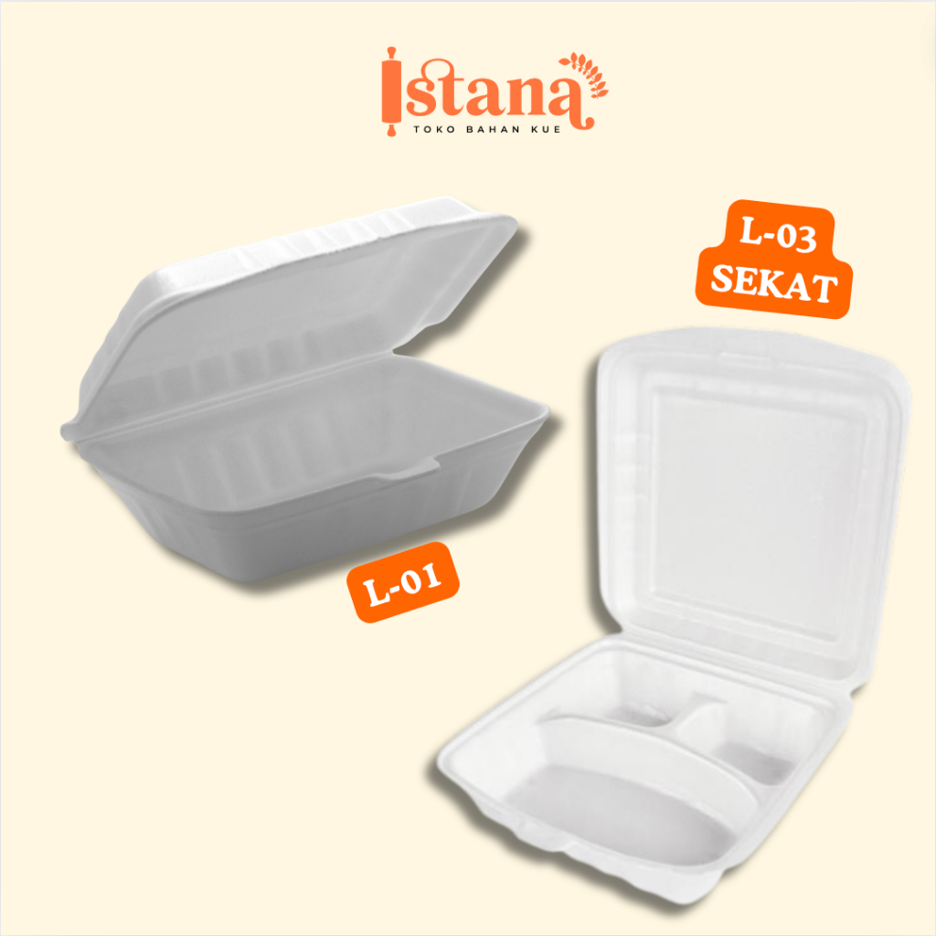 LUX STYROFOAM MAKANAN ISI 10PCS