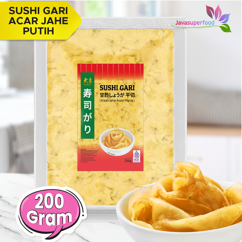 

DAIKICHI Sushi Gari Putih / Acar Jahe Putih / White Ginger Pickle - HALAL