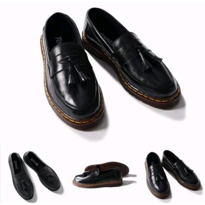 Fennel Sepatu Kulit Leather Shoes Distro Motif