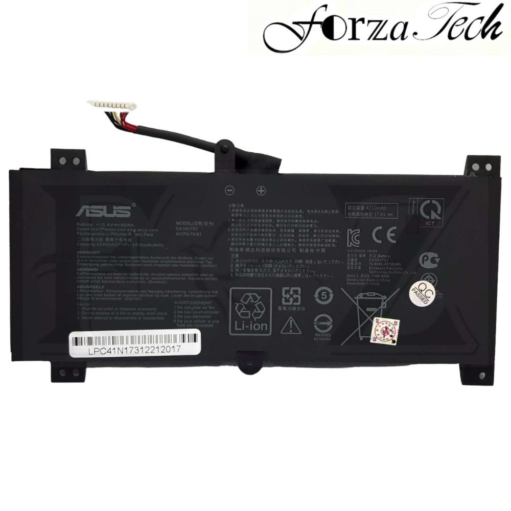 Baterai Baterry Batre Laptop C41N1731 Asus ROG Strix Scar II GL504 GL504GS GL504GW GL504GM ORIGINAL 