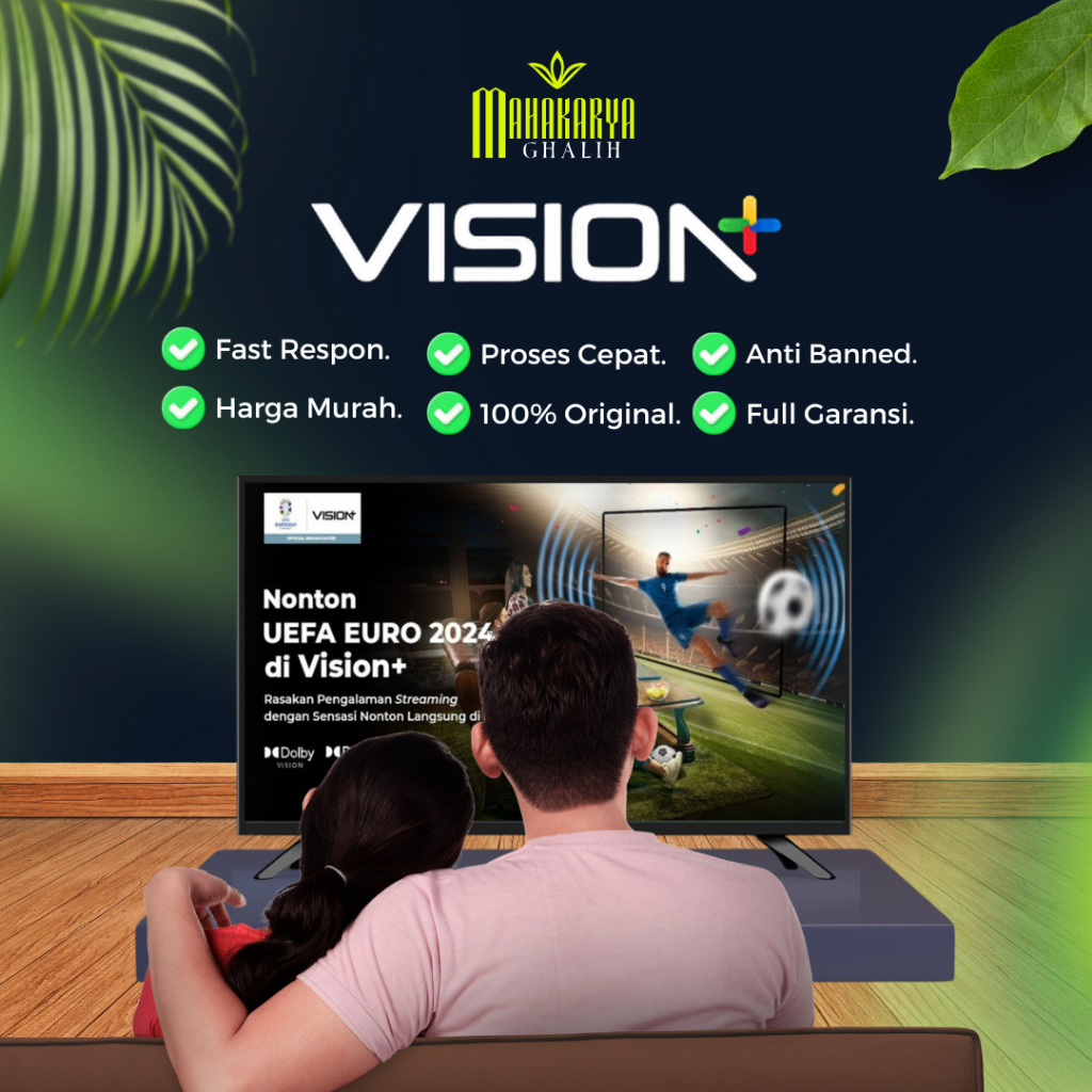 VISION PLUS PREMIUM – Streaming TV & Video On Demand Terlengkap