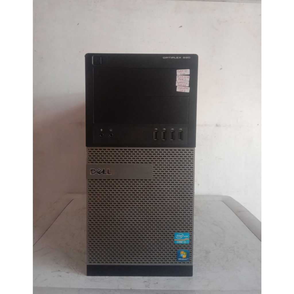 cpu dell optiplex 990 core i3-2100 ram 4GB DDR 3 hdd 500gb kondisi ok