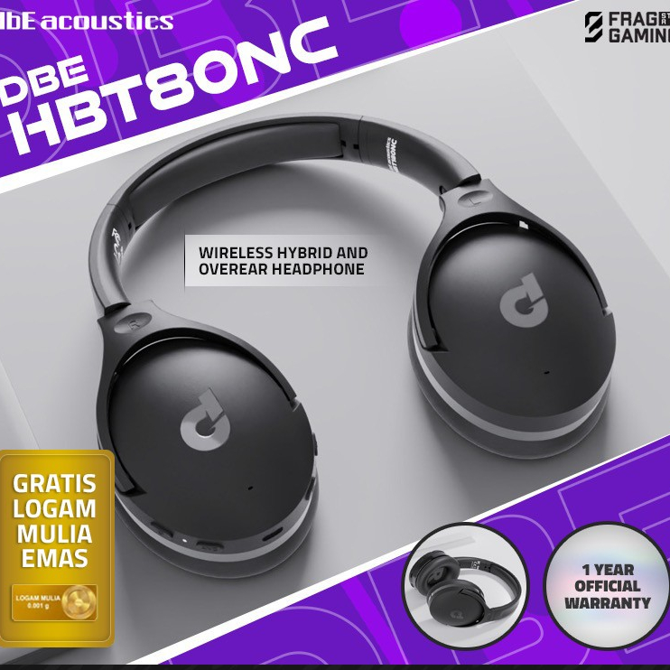 DBE HBT180NC Hybrid ANC Overear Headphone DBE HBT80 NC