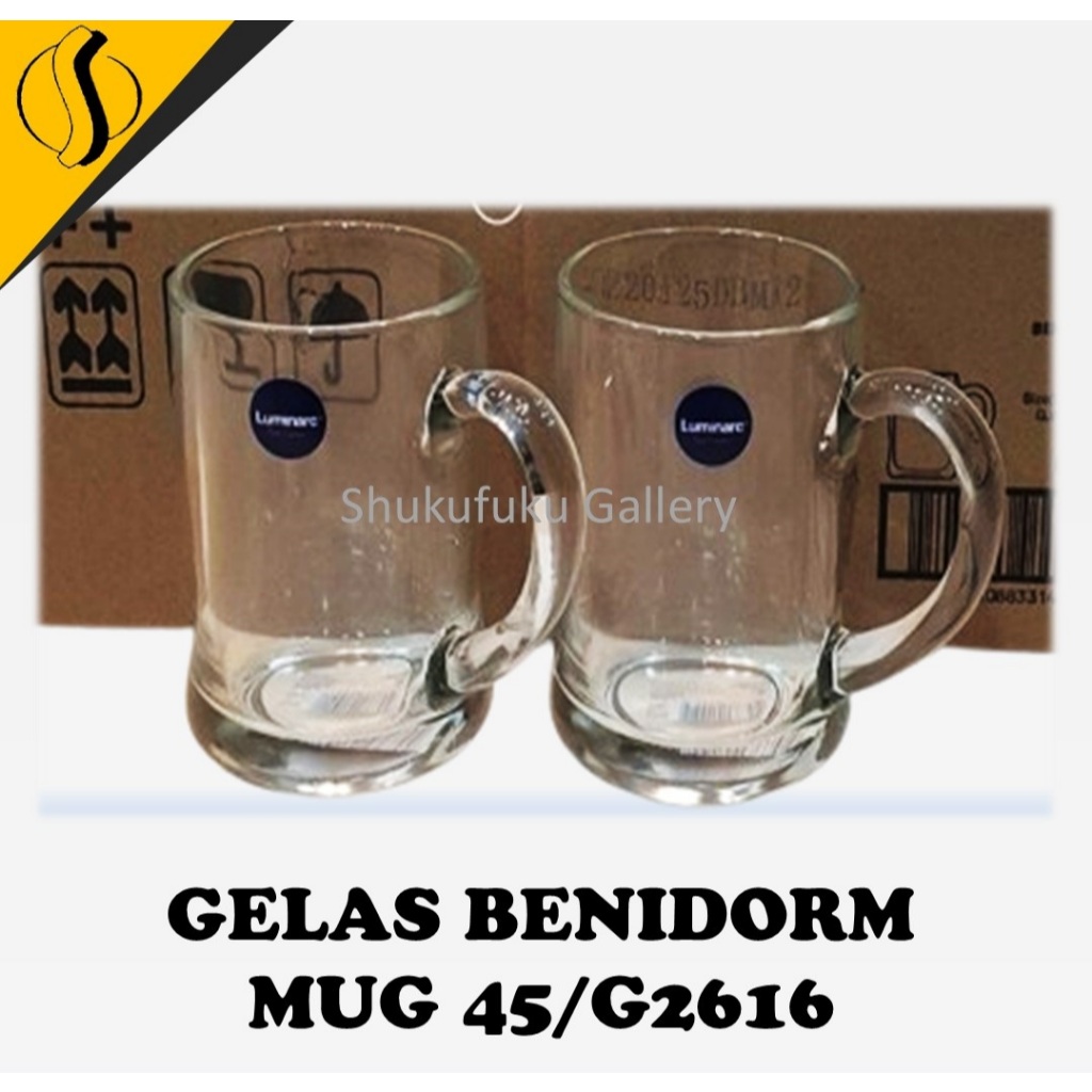 1 PCS GELAS LUMINARC BENIDORM MUG 45/G2616 / GELAS BEER / MUG BEER
