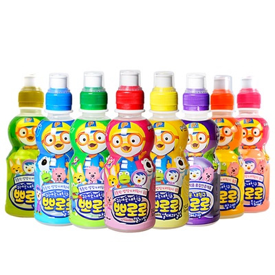 

Minuman Pororo Drink 235ml Strawberry Milk Blueberry lychee Mango | Yogurt Anak