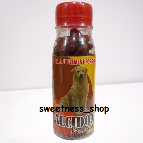 Kalsium Calcium untuk pertumbuhan tulang anjing Calcidox 60 caps termurah