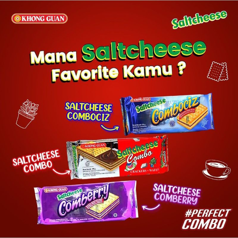 

Renceng (isi 10 x 17 gr/pack) Khong Guan Saltcheese All Varian Snack