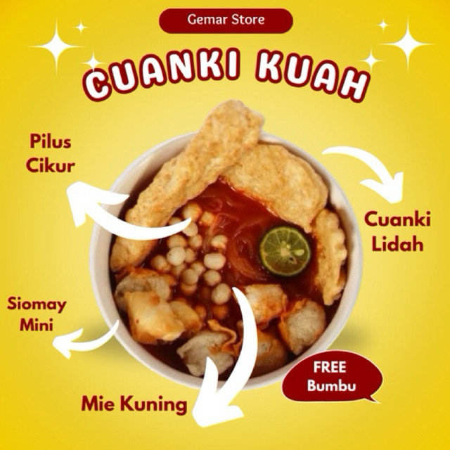 

CUANKI KUAH INSTAN siap masak free bumbu
