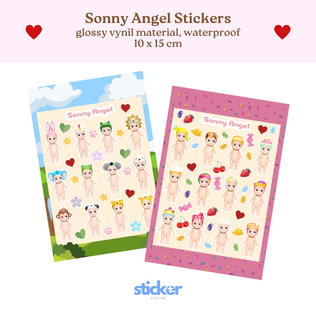 

Sticker Sonny Angel Dekorasi Laptop Journaling Buku Koper Handphone Vinyl Waterproof