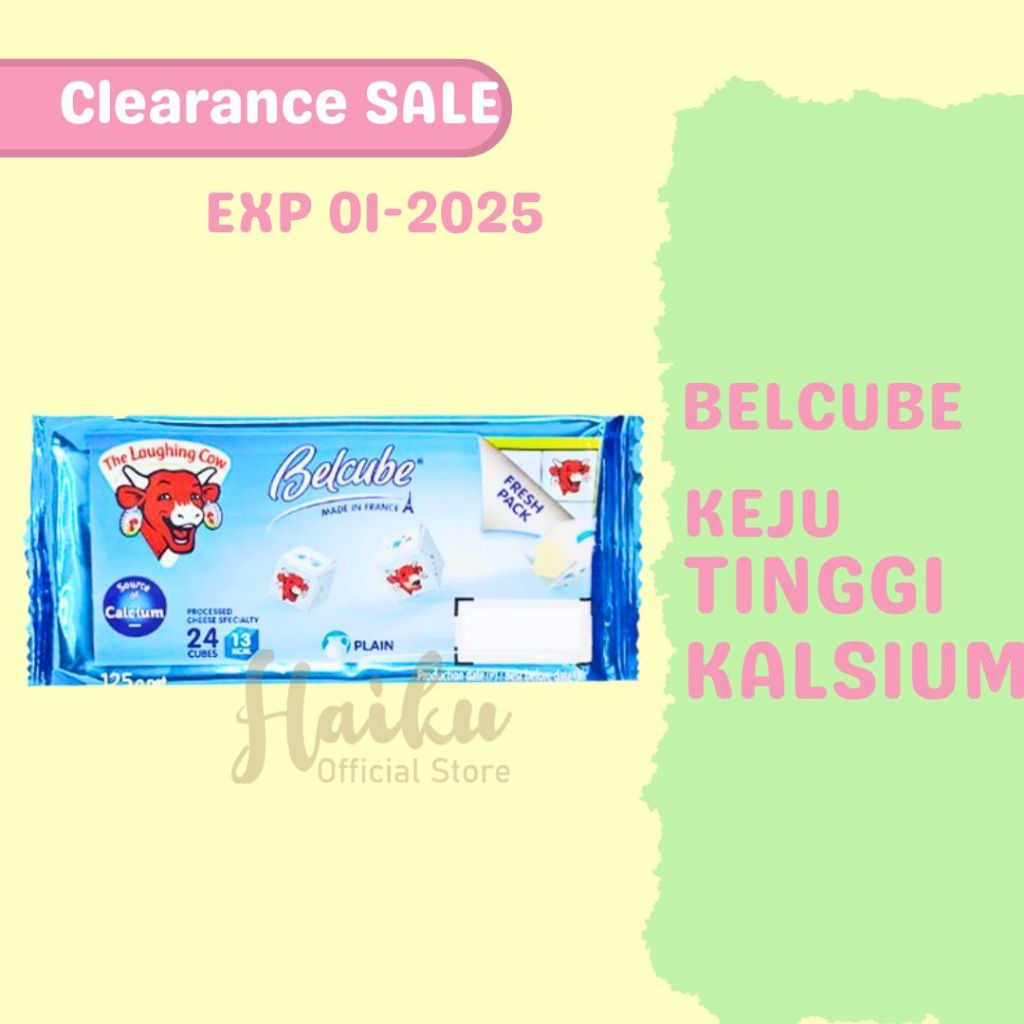 

Keju Belcube plain Cheese 125 gr keju mpasi bayi / The Laughing Cow (Belcube bulat)