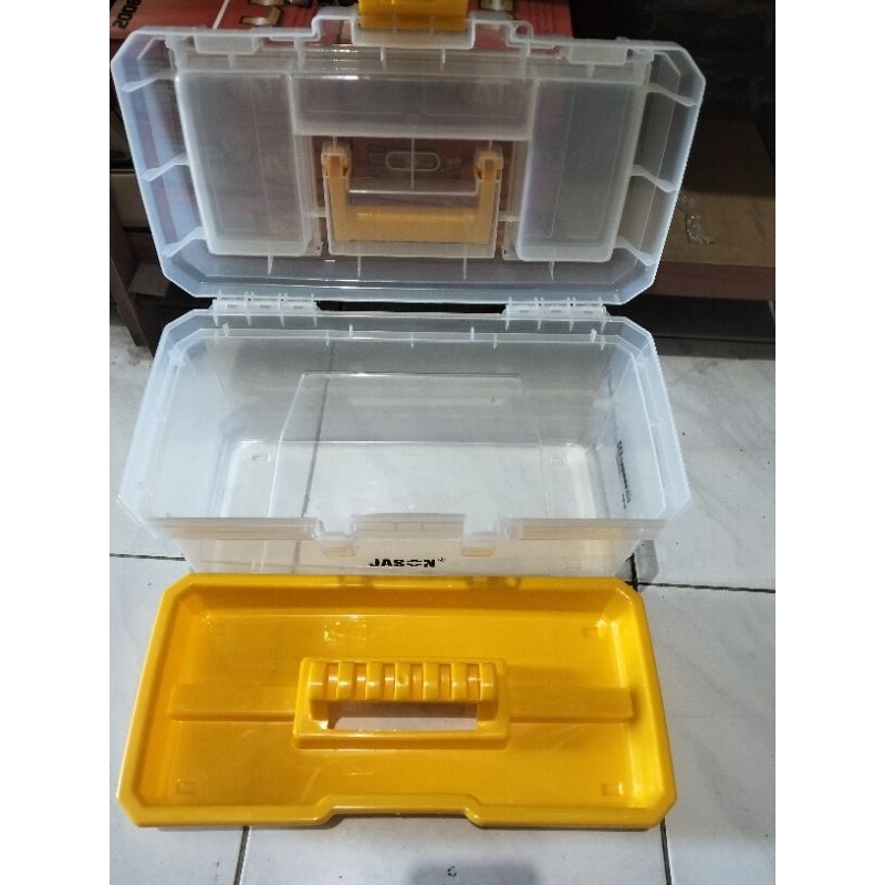 Tool box transparan Jason 15"