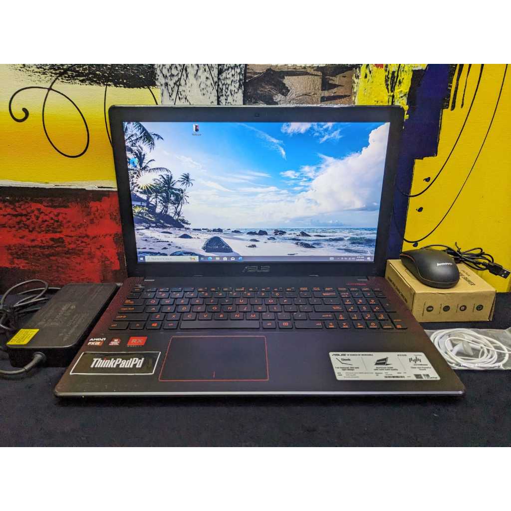 Laptop Gaming & Design Asus Baby ROG X550IU AMD FX 9830P Radeon R7 Ram 8Gb & SSD 128Gb + HDD 1Tb