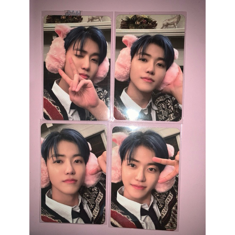 PHOTOCARD JAEMIN NCT DREAM OFFICIAL PC OFC PINK CHRISTMAS PEACE WINK