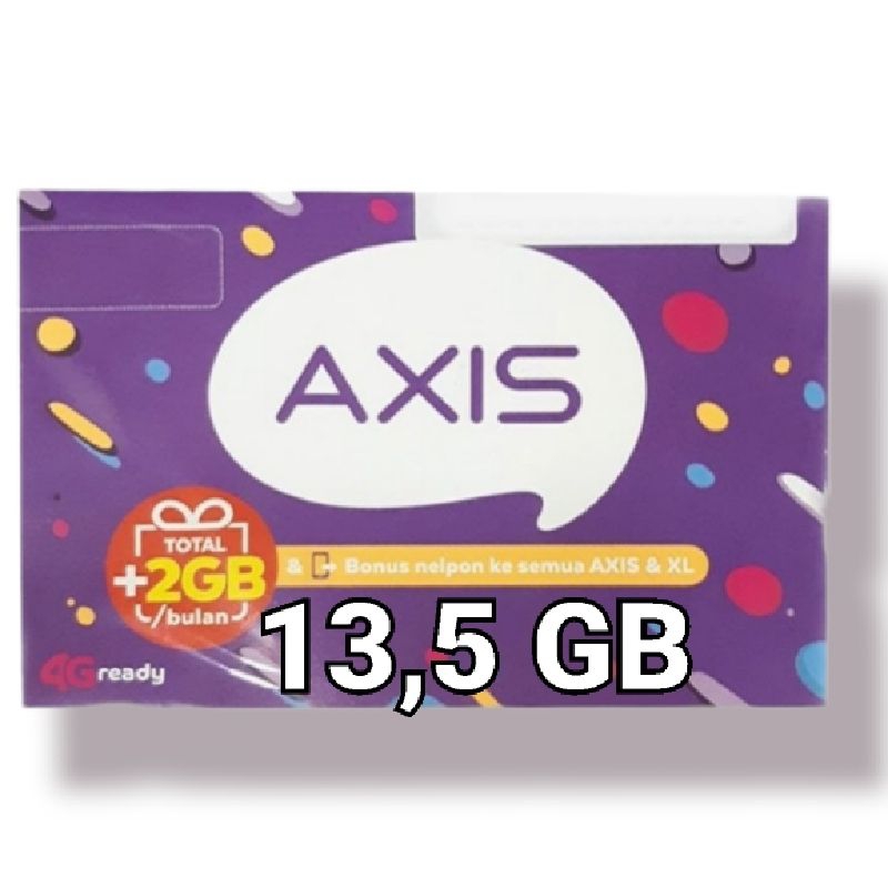 Kartu KUOTA AXIS 13,5 GB perdana SIAP PAKAI nomor murah meriah EXIS 13,5GB