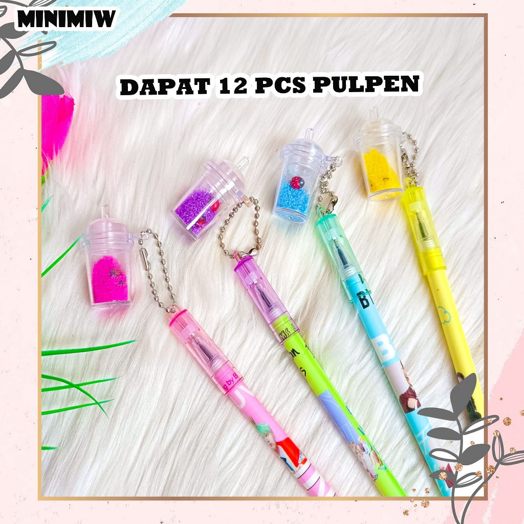 

SELUSIN (12PCS) PULPEN GANTUNGAN BOBA DOT PASIR BTS PG-1432 PEN PENA BOLPEN BOLPOIN LUCU ANAK PERLENGKAPAN SEKOLAH STATIONERY MURAH TERMURAH COD
