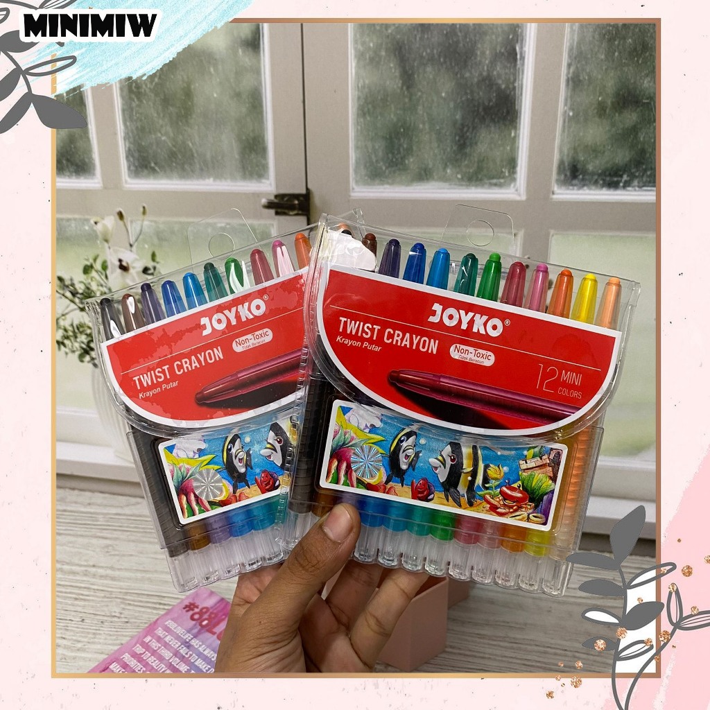 

KRAYON TWIST JOYKO MINI ISI 12 PCS KR-1387 CRAYON BISA DIPUTAR LUKIS MEWARNAI KERJA KELOMPOK GAMBAR MENGGAMBAR ALAT TULIS KANTOR SEKOLAH MURAH TERMURAH COD