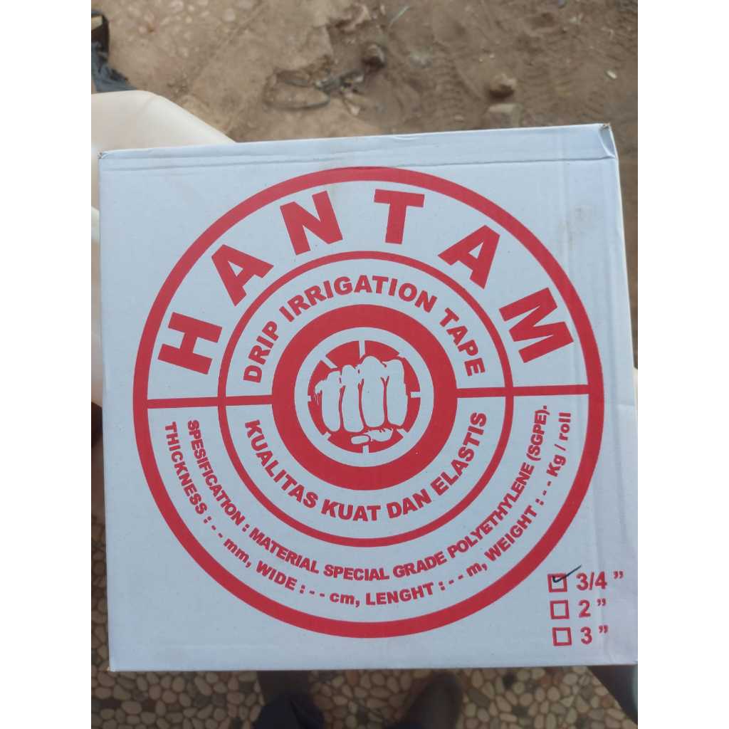 Selang Drip Irigasi Cap Hantam 3/4 in Tebal