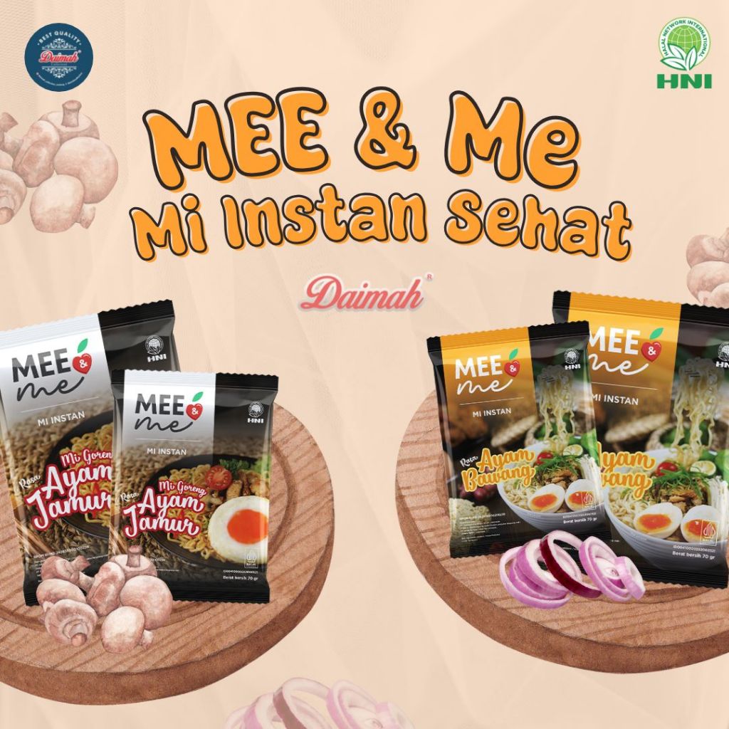 

MIE INSTAN MIE SEHAT MIE HERBAL MIE TANPA MSG DAN PENGAWET AMAN UNTUK LAMBUNG MEE & ME HNI