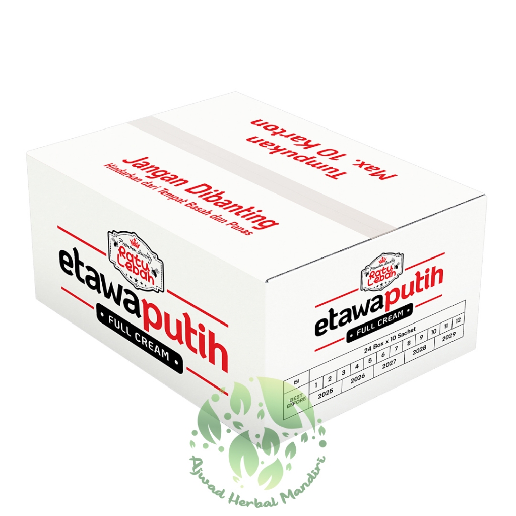 

Paket 1 Karton Susu Kambing Etawa Ratu Lebah Isi 24 Box / Per Box Isi 10 Sachet