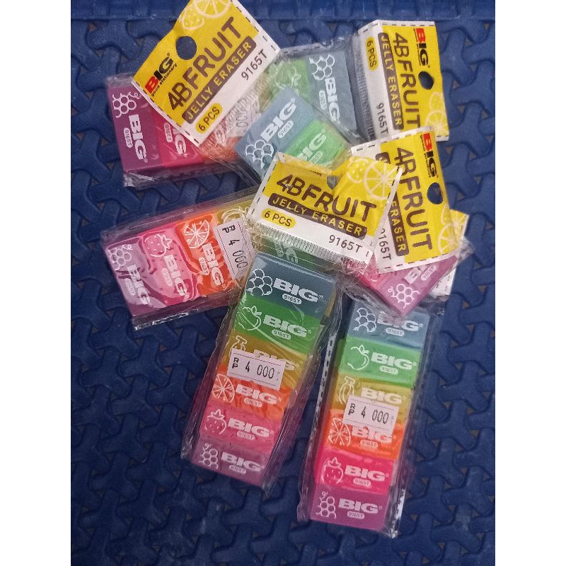 

JELLY ERASER BIG GOOD STATIONERY 4BFRUIT 9165T isi 6pcs