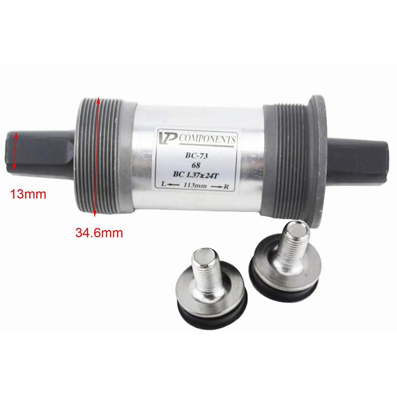 Bottom Bracket Bearing 68mm/Bottom Bracket Square VP 107 110.5 MM Premium Terbaik Berkualitas