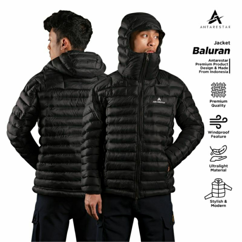 Jaket Gunung Gorpcore pria Baluran Jaket Gelembung Puffer antarestar