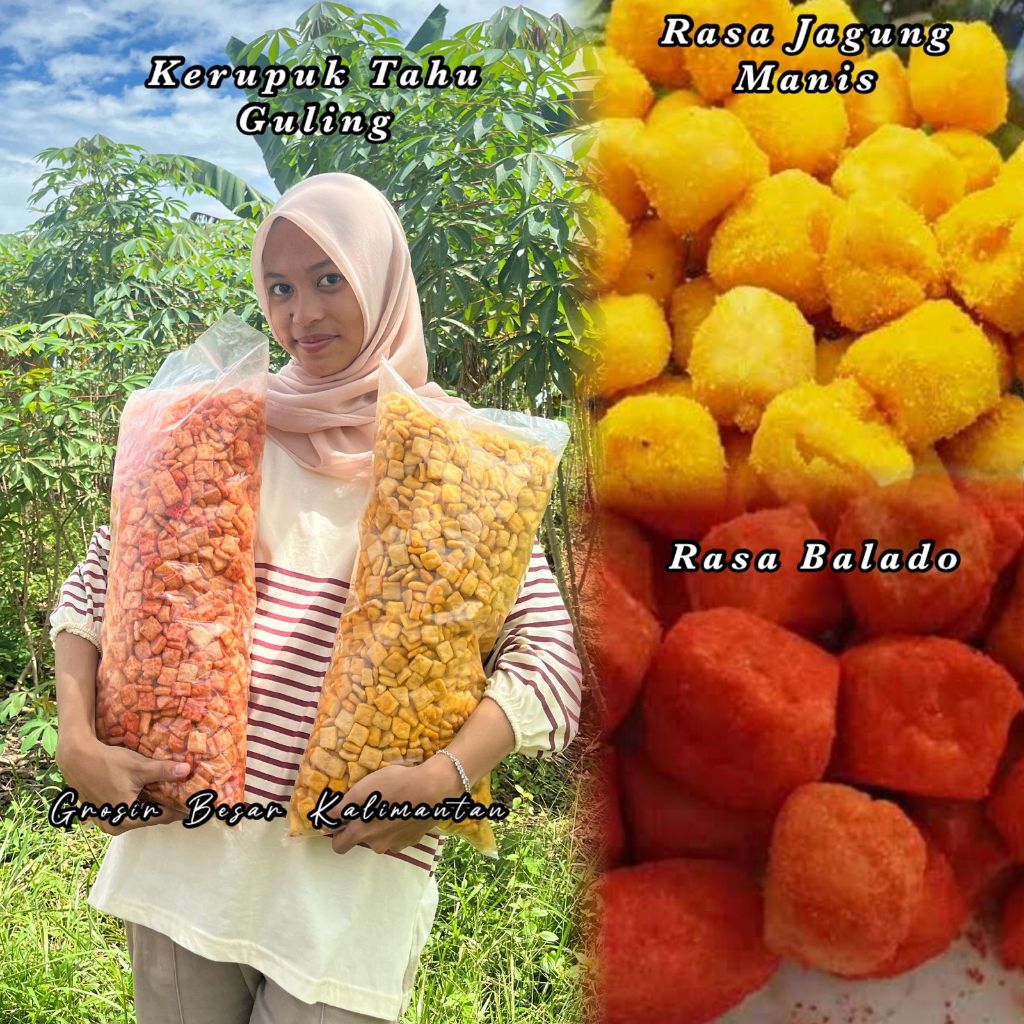 

COD KRUPUK TAHU SEGULING RASA BALADO PEDAS DAN JAGUNG MANIS ENAK ISI BANYAK RENYAH PREMIUM SNACK GROSIR GUDANG BESAR KALIMANTAN