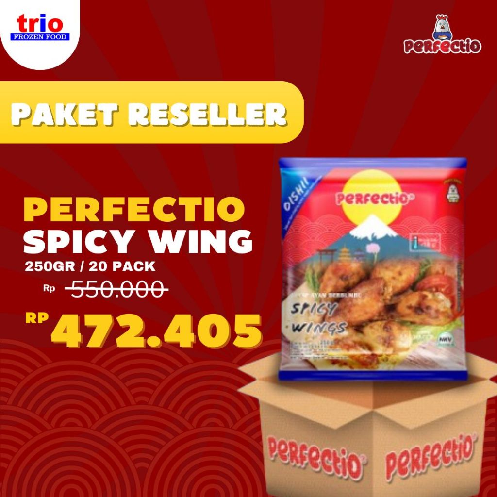 

PAKET RESELLER PERFECTIO SPICY WING 250GR X20PCS