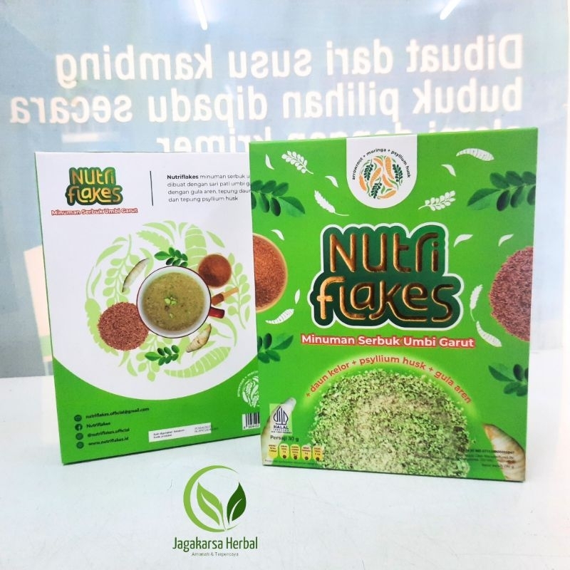 

NUTRIFLAKES ORIGINAL - Makanan Sarapan Sereal Sehat Umbi Garut Solusi Asam Lambung Bantu Perbaiki Sistem Pencernaan Kontrol Kadar Gula Darah & Tingkatan Antibodi Imunitas