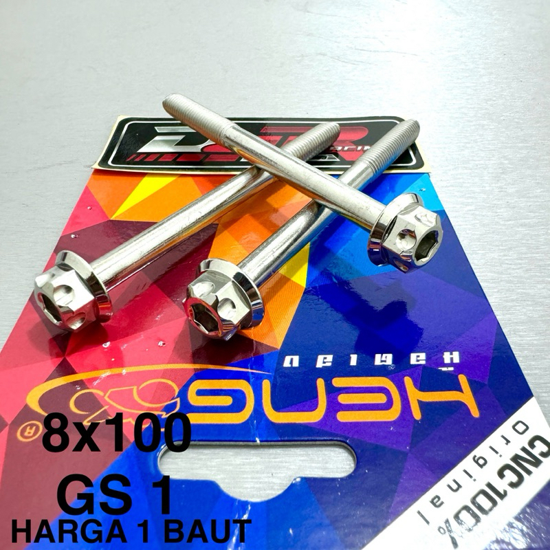 Baut 12 PROBOLT 8x100 STAINLESS GS1 gear 2 KUNCI HENG THAILAND baut 12 panjang 10 cm