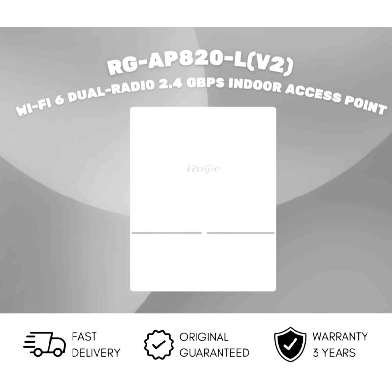 Ruijie RG-AP820L V2 Wifi6 Access Point Paket Adaptor POE