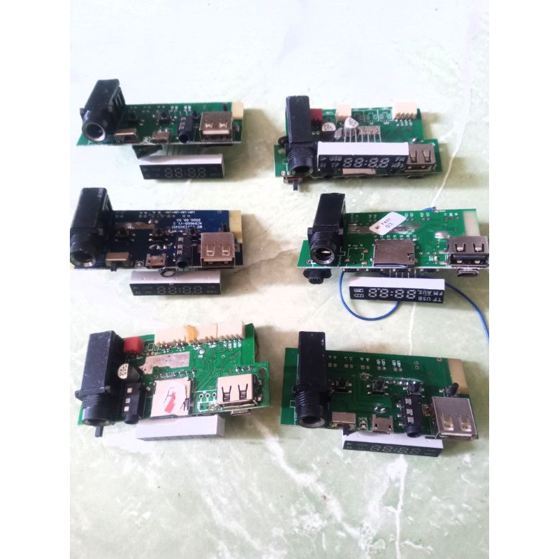 Modul Music Box FLECO Rijek Perlu di Servis Bluetooth Mic Karaoke indikator Digital Led MP3 USB Memo