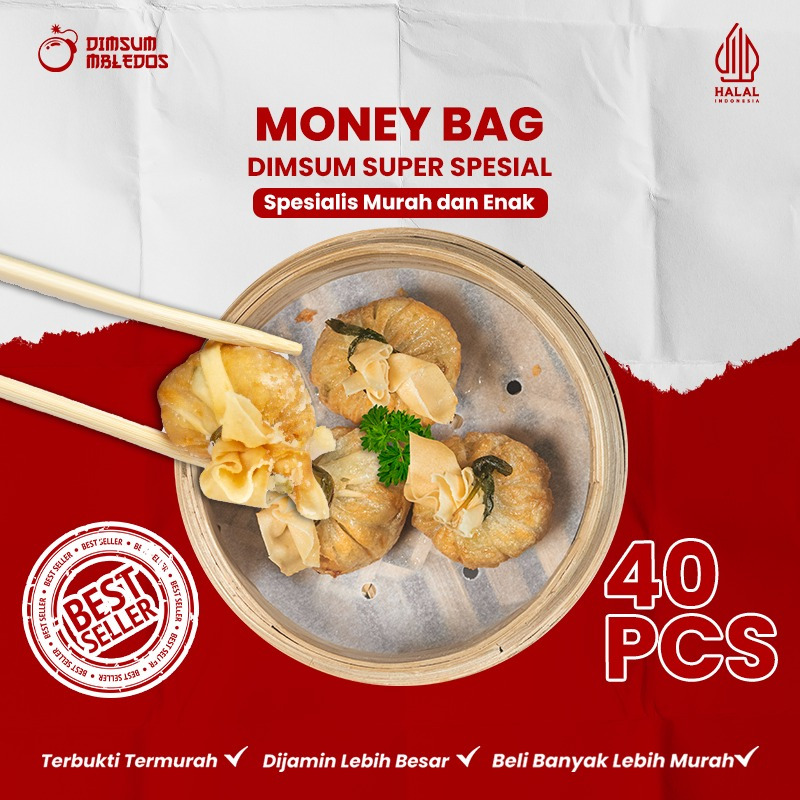 

Dimsum Money Bag / Ekado - Frozen Food Halal Mbledos Super Premium Grosir Pack