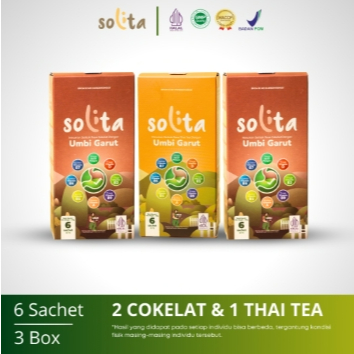 

SOLITA (ISI 6) RASA COKLAT 2 THAI TEA 1 Nutriflakes Umbi Garut Asam Lambung, Maag dan Gerd 3 Box