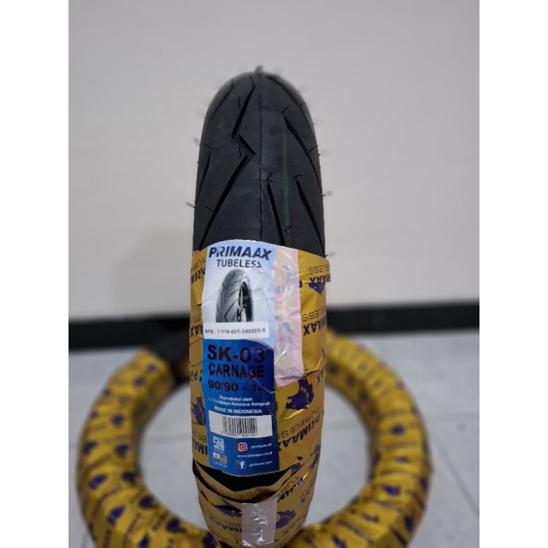 BAN LUAR SK03 90/90-14 TUBLES PRIMAX SK 03 PIRELLI TL PRIMAAX