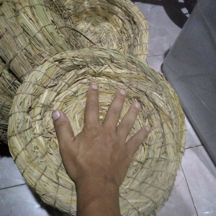 Tarangan Jerami Tempat Bertelur Ayam Angsa Bebek Entok Ukuran Jumbo Sarangan Telur Ayam