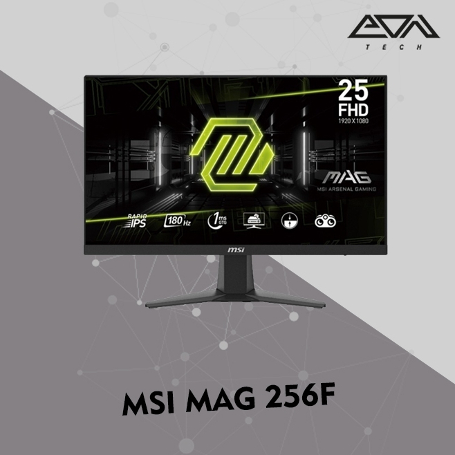MSI MAG 256F Monitor LED (25"/FHD/IPS/180Hz/1ms/2xHDMI/DP/AdaptiveSync)