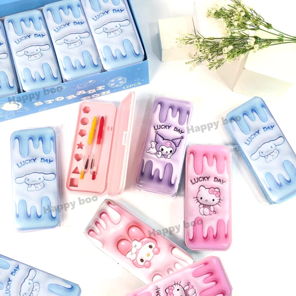 

tempat pensil sanrio pencil case ripa kuromi melody hello kitty cinnamoroll