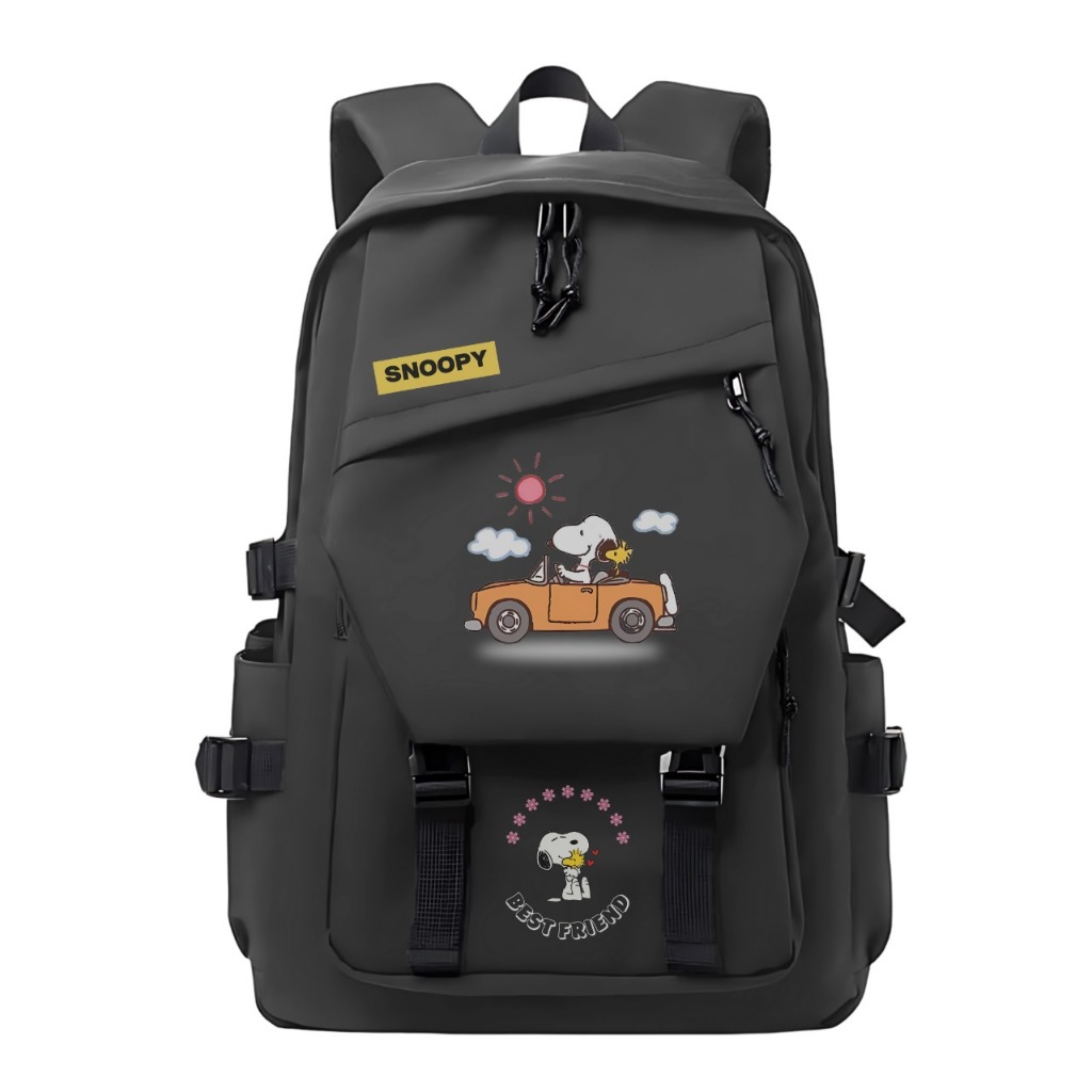 TAS RANSEL BACKPACK WANITA TAS SEKOLAH TAS PUNGGUNG TAS KULIAH TAS KERJA SNOOPY CUTE LARGE CAPACITY