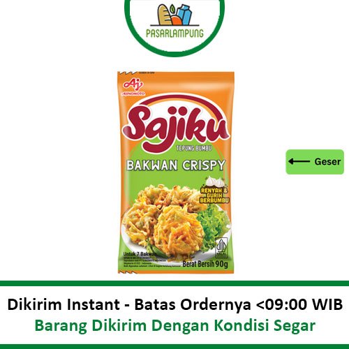 

Ajinomoto Bumbu Praktis Sajiku Bakwan 90 Gr Pasar Lampung