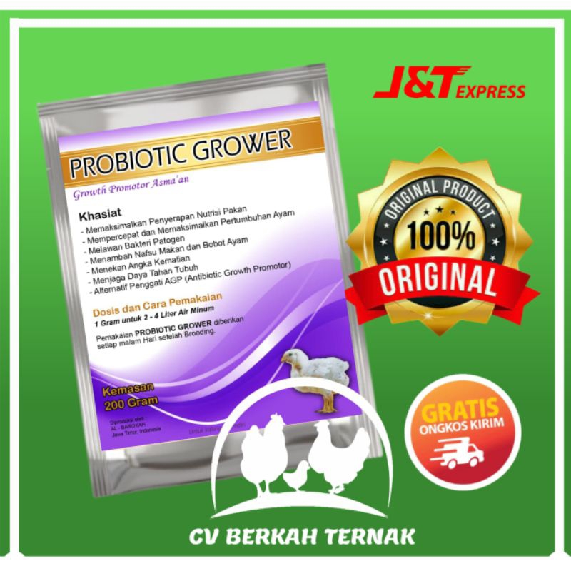 Probiotik grower - vitamin ayam - Probiotik ayam - suplemen Probiotik - obat ayam - suplemen penamba