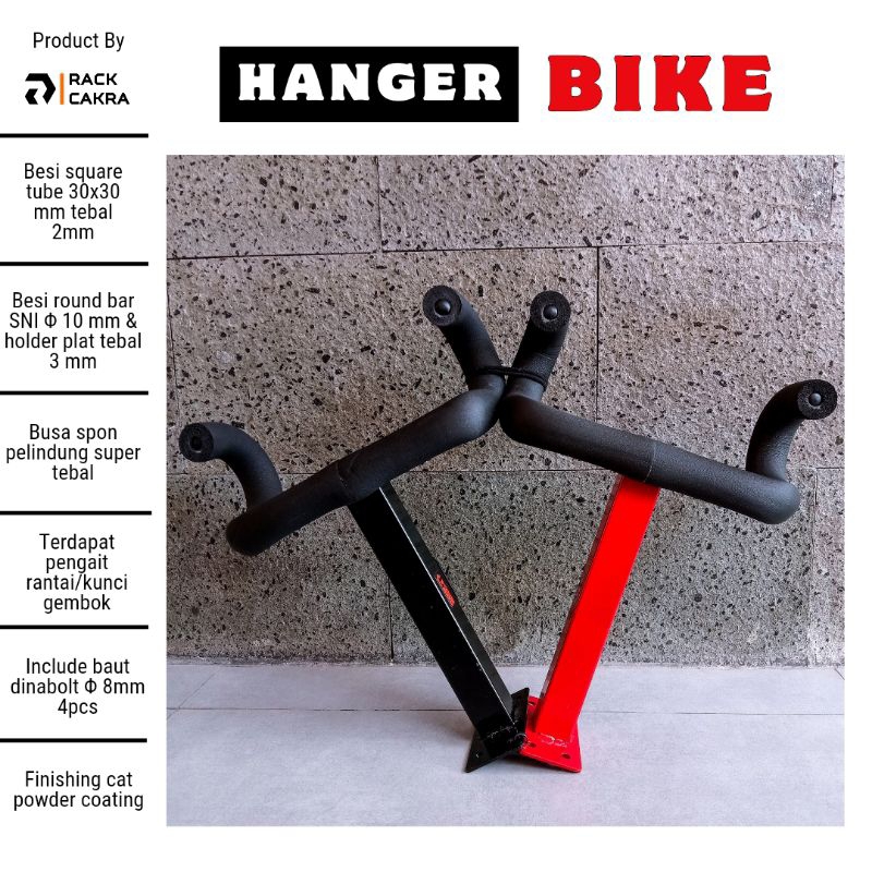 Gantungan Sepeda Dinding Busa Tebal