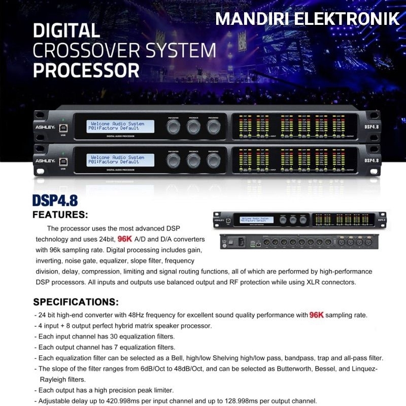 DLMS MANAGEMENT ASHLEY DSP 4.8 Original GARANSI RESMI