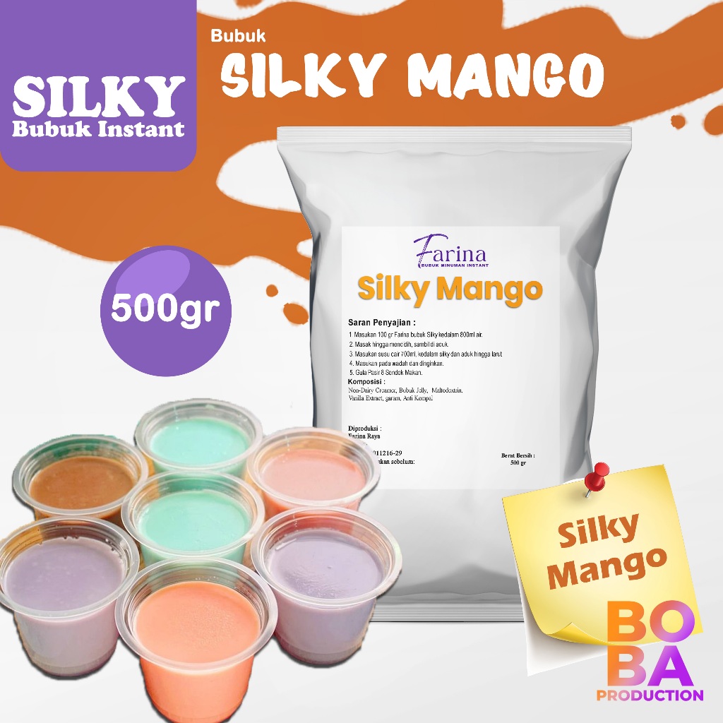 

Silky Pudding Mango 500gr #silky pudding #jelly #puding - BobaProduction