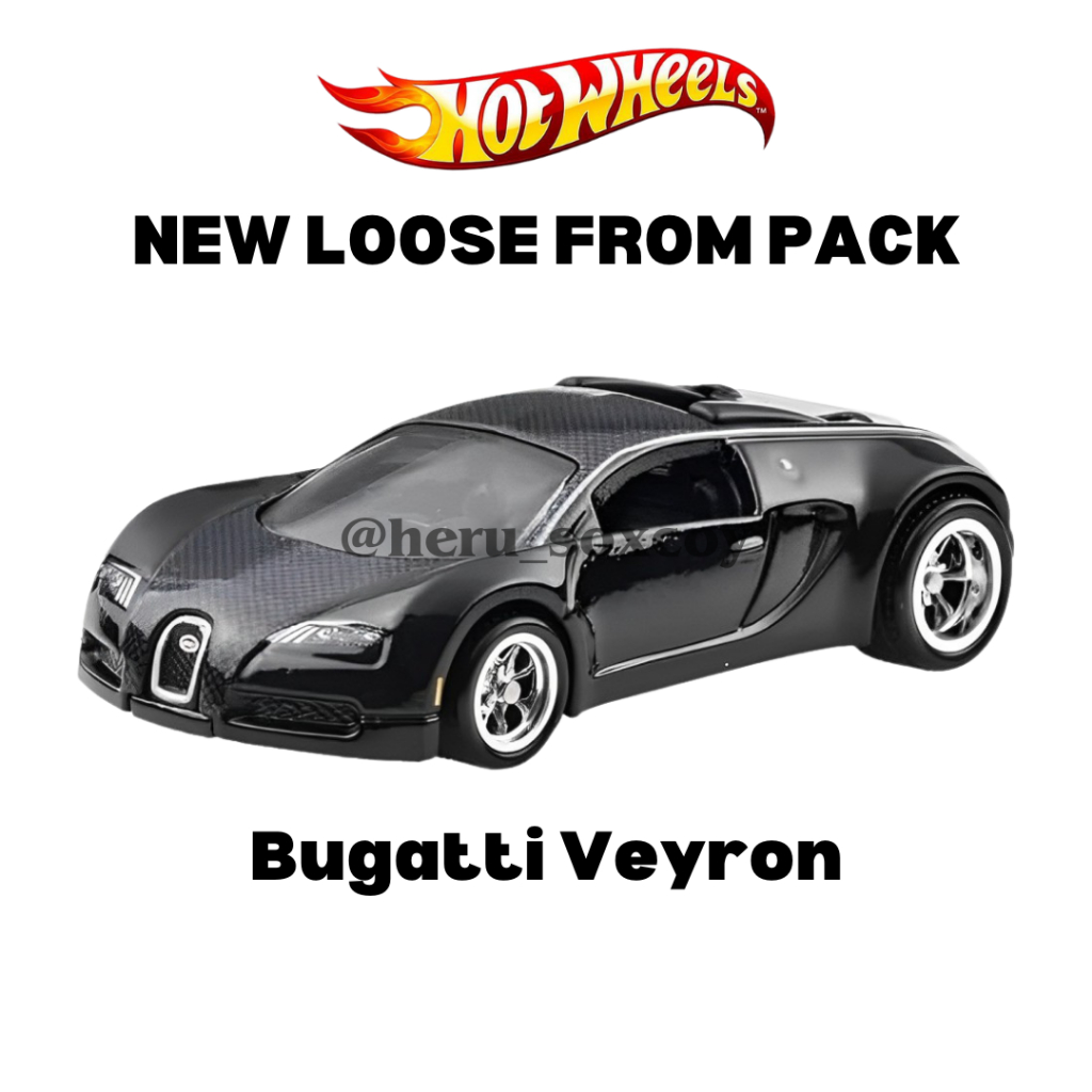 HOTWHEELS HOT WHEELS PREMIUM BUGATTI VEYRON HITAM NEW LOOSE FROM PACK
