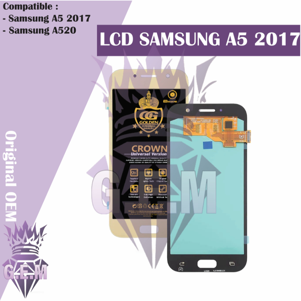 LCD FULLSET SAMSUNG A5 2017 / A520 FULLSET COMPLETE ORIGINAL